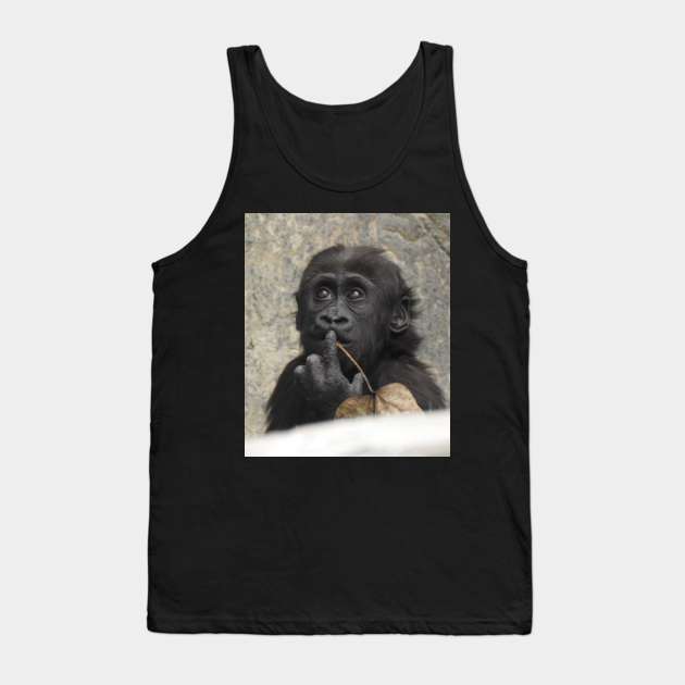 Western Lowland Gorilla baby Tank Top by Sharonzoolady